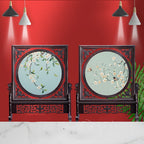 2-Sided Oriental Embroidery Art Display | 14 Unique Design Combinations