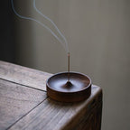 Zen Walnut Wood Incense Stick Holder