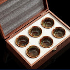 Colour Glazed Ceramic Tea Cup Gift Set