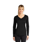 ASUREI Ladies Active V-Neck Long Sleeve Tee