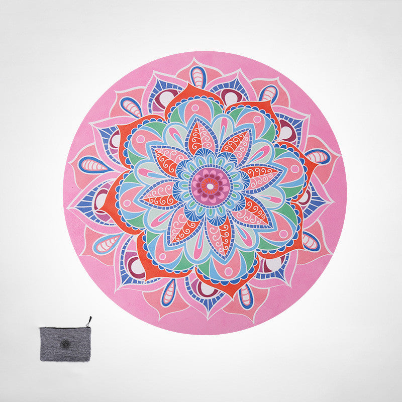 Ultra Thin Foldable Round Meditation Mat | 6 Designs