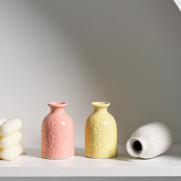 Mini Flower Petals Series | Glazed Porcelain Vase (5 Colours)