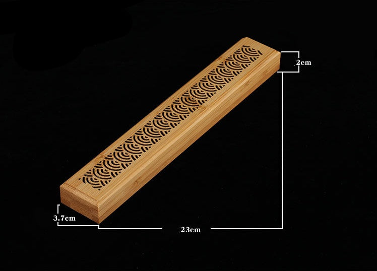 Bamboo Wood Incense Burner Case | 4 Designs