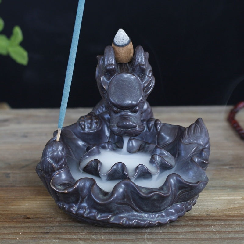 Dragon Lotus Mist Backflow Incense Diffuser
