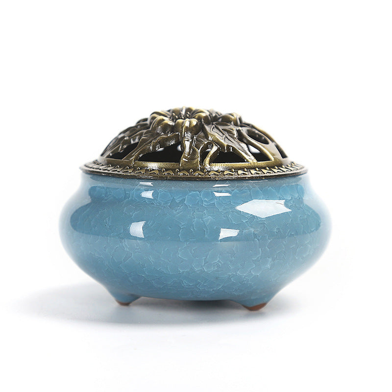 Celadon Kiln Ceramic Coil Incense Burner | 12 Colours