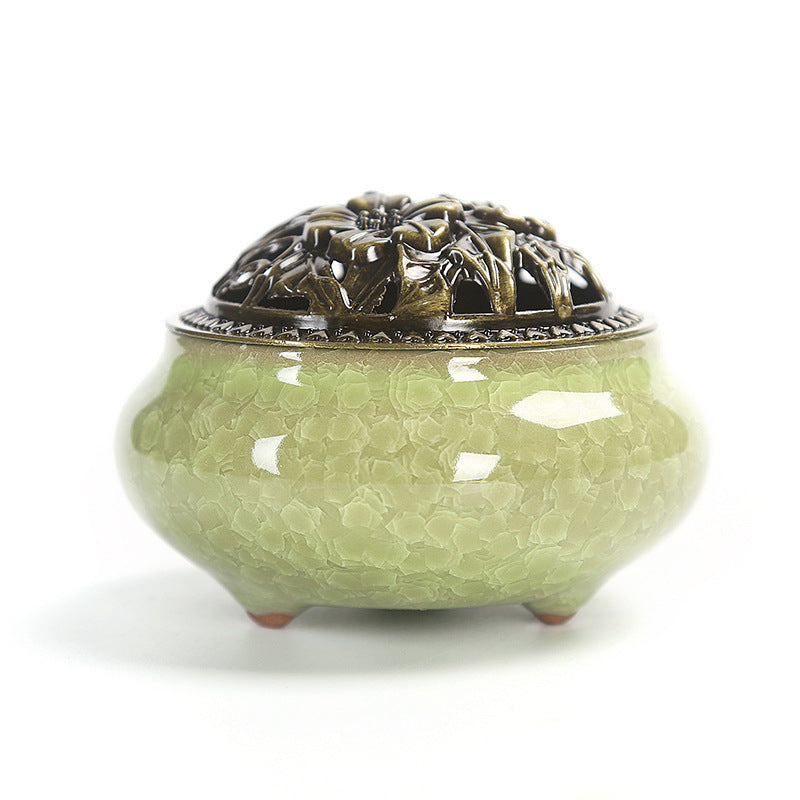 Celadon Kiln Ceramic Coil Incense Burner | 12 Colours