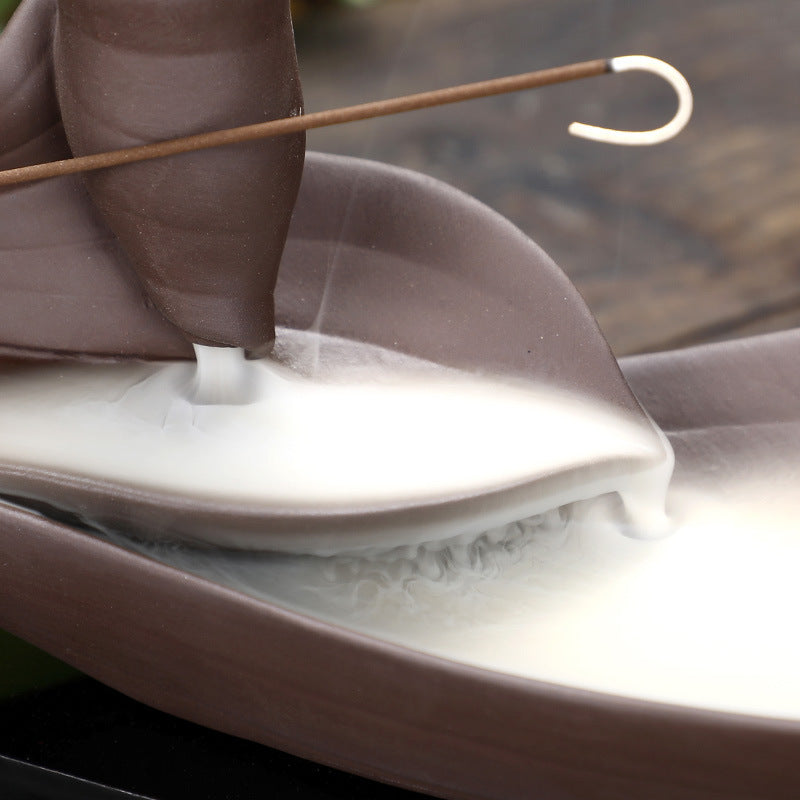 Lotus Leave Backflow Incense Diffuser