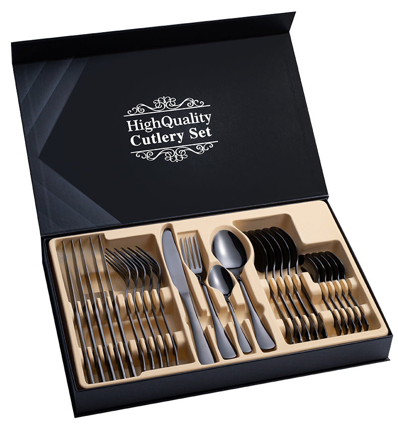 24-Piece Cutlery Gift Set | 5 Luxe Finishes