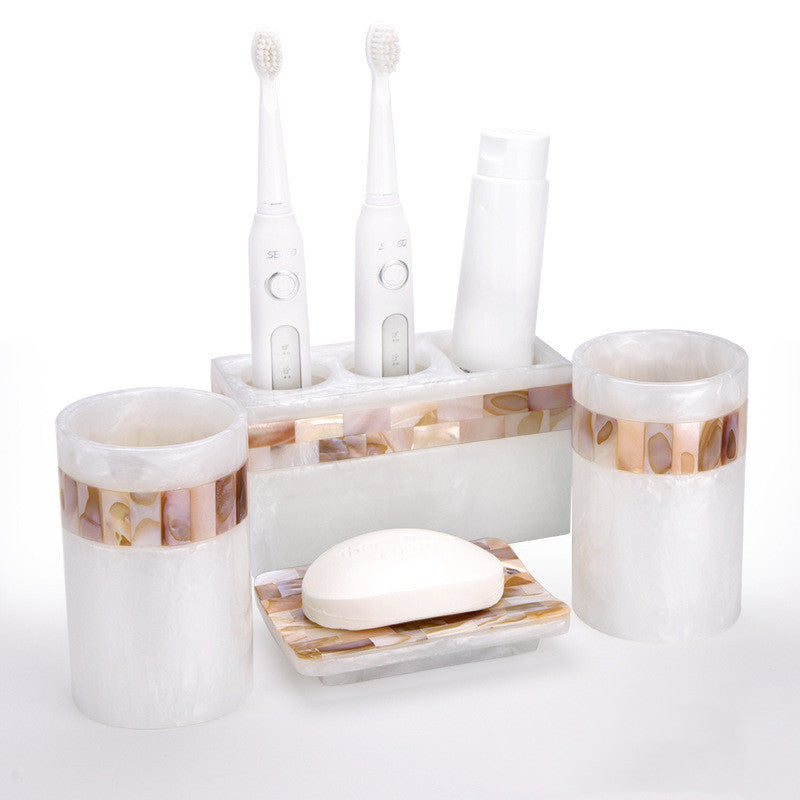 Mother of Pearl Bathroom Vanity Set | 14 Variants