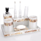 Mother of Pearl Bathroom Vanity Set | 14 Variants