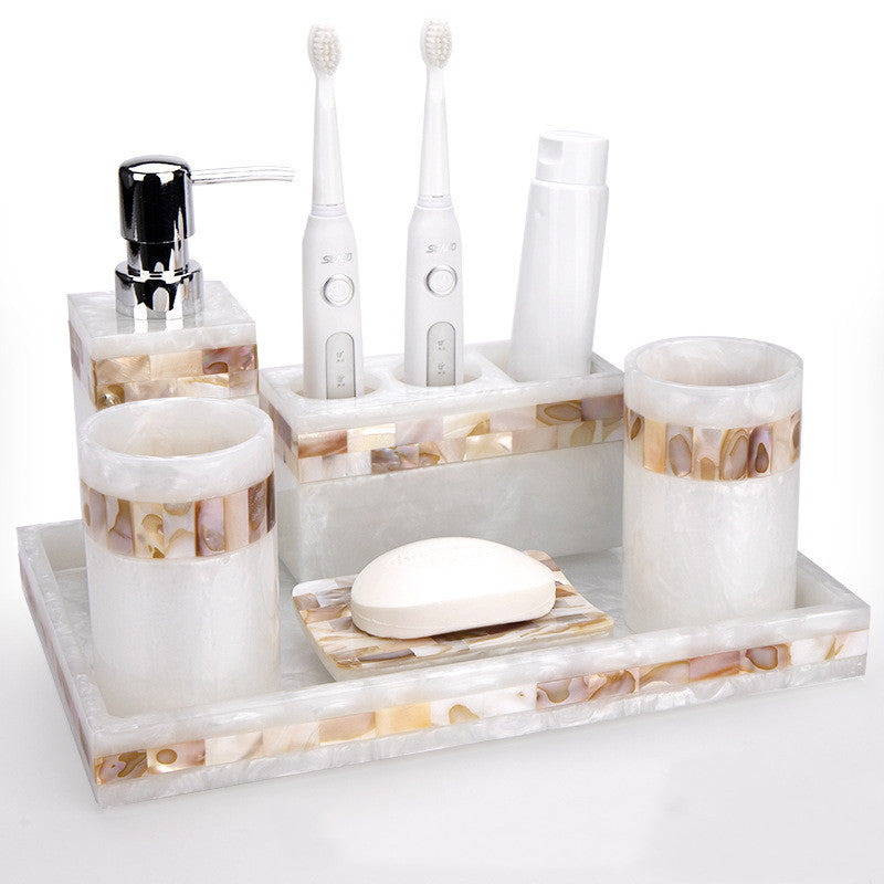 Mother of Pearl Bathroom Vanity Set | 14 Variants