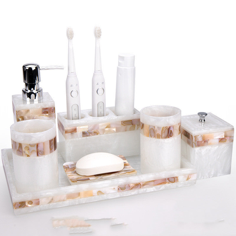 Mother of Pearl Bathroom Vanity Set | 14 Variants