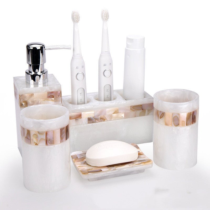 Mother of Pearl Bathroom Vanity Set | 14 Variants