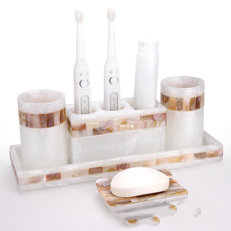 Mother of Pearl Bathroom Vanity Set | 14 Variants