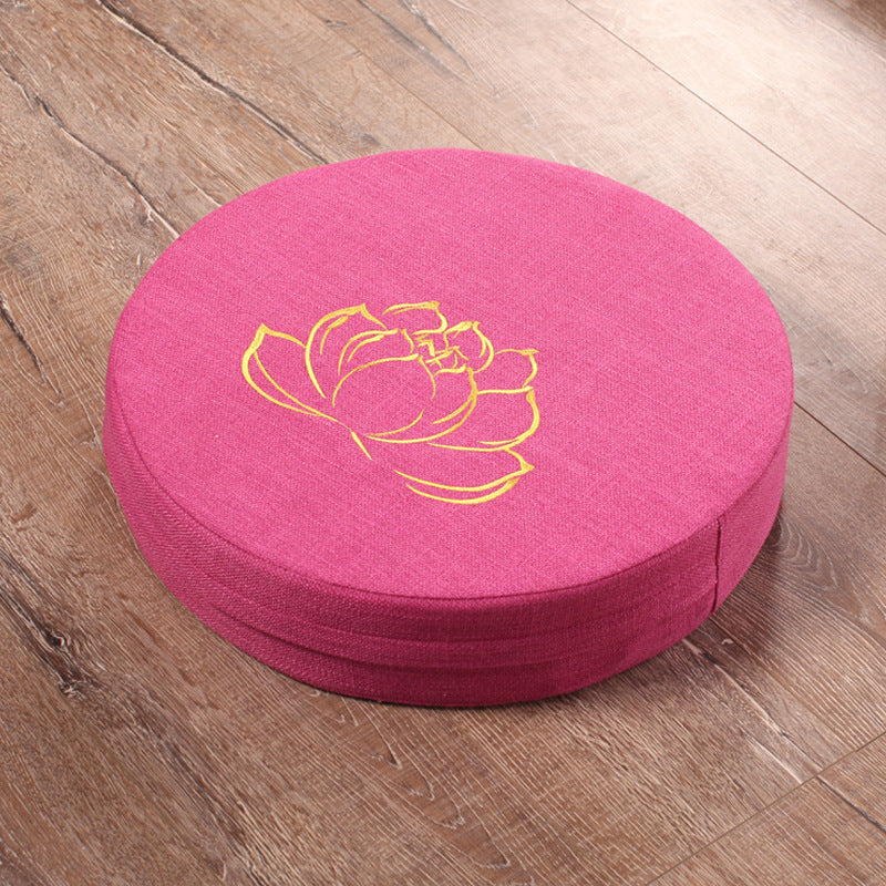 Embroidered Lotus Meditation Futon | 7 Colours