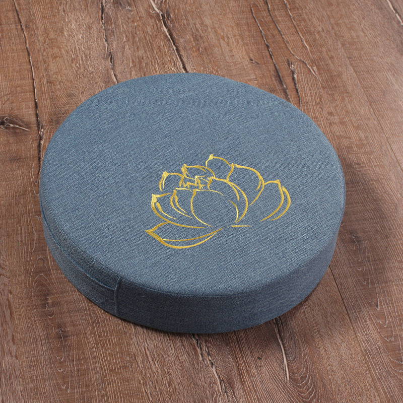 Embroidered Lotus Meditation Futon | 7 Colours