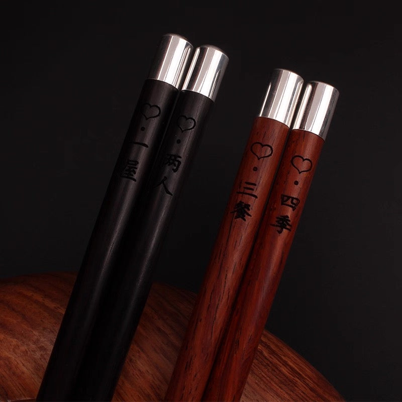 Pure Silver Chopsticks Gift Set | 16 Styles