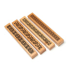 Bamboo Wood Incense Burner Case | 4 Designs