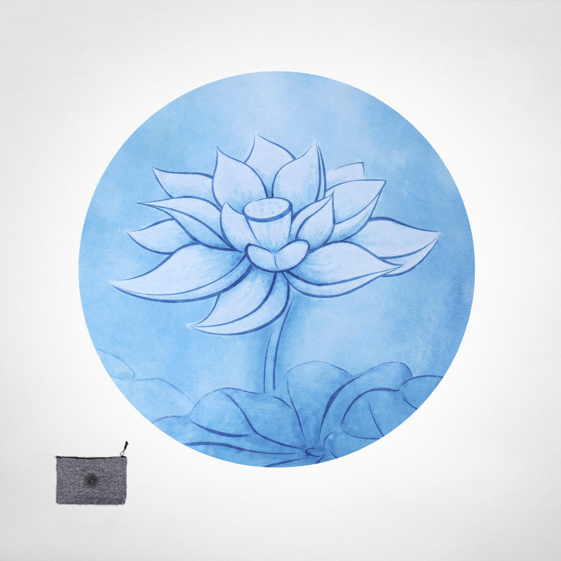 Ultra Thin Foldable Round Meditation Mat | 6 Designs