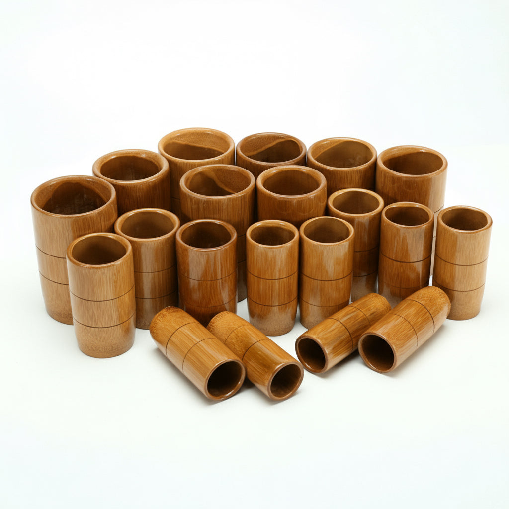Carbonized Bamboo Cups