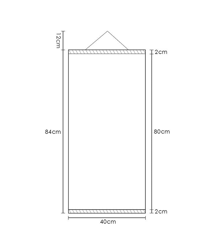 'The Great Wave Off Kanagawa' - Katsushika Hokusai | 3-Piece Scroll Painting