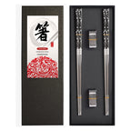 Stainless Steel Chopsticks 2-Pairs Gift Set | 2 Colours