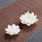 Porcelain White Lotus Incense Diffuser | 2 Sizes