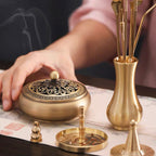Exquisite Copper Incense Tools 12-Pieces Set