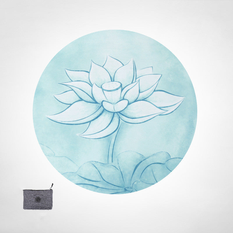 Ultra Thin Foldable Round Meditation Mat | 6 Designs
