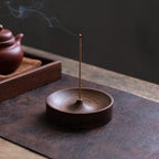 Zen Walnut Wood Incense Stick Holder