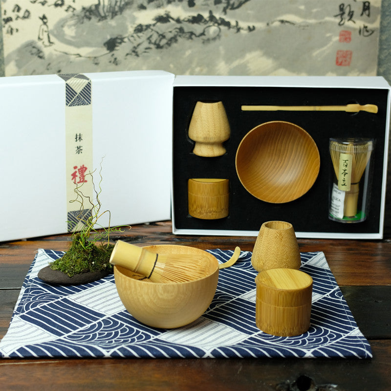 Organic Bamboo 5-Piece Matcha Making Tea Set