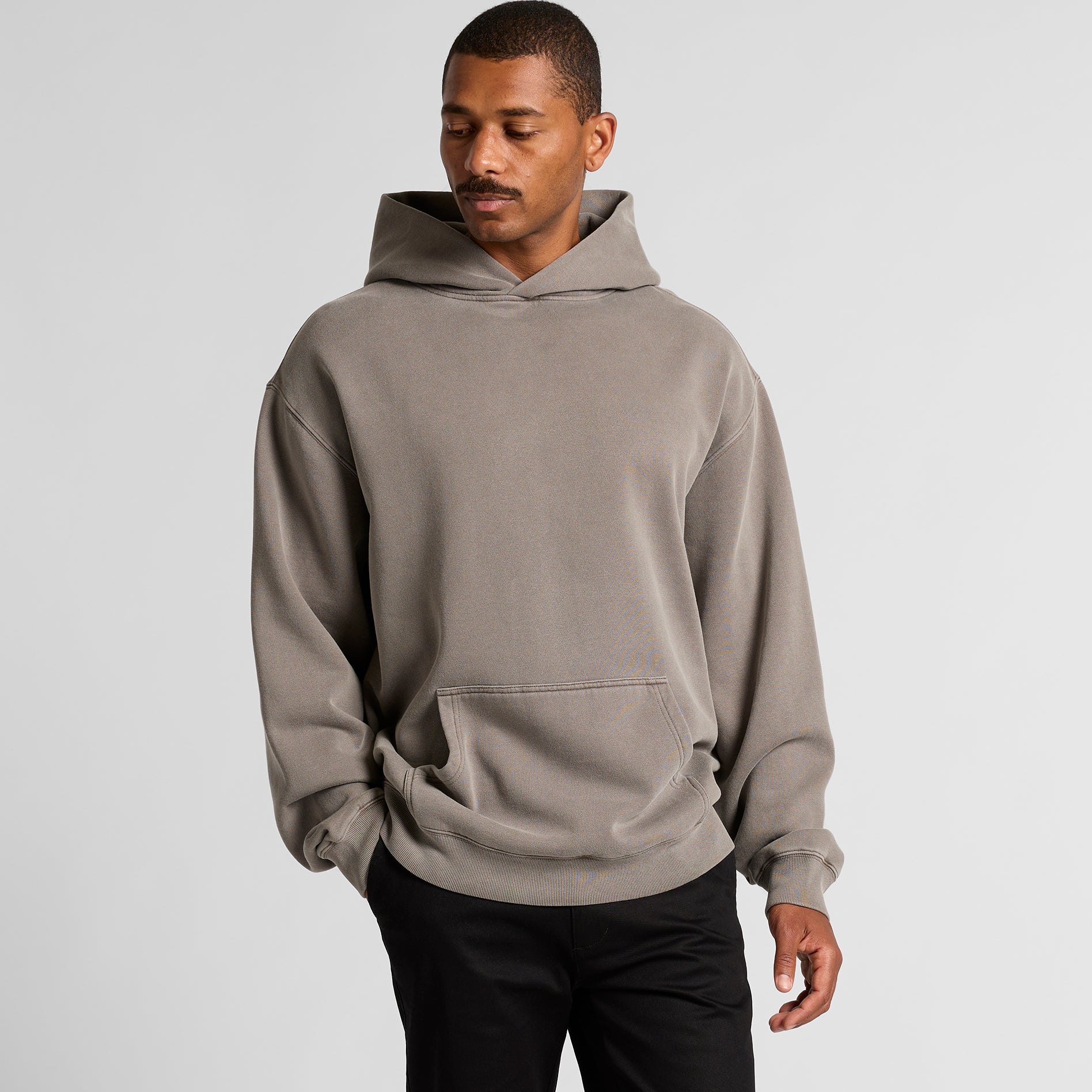 ASUREI Eco-Friendly Men Relax Faded Hoodie | 3 Colours | Taupe