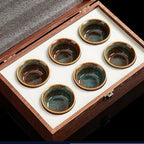 Colour Glazed Ceramic Tea Cup Gift Set