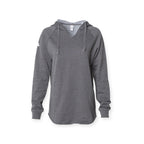 ASUREI Ladies Lightweight Wash Hooded Sweatshirt