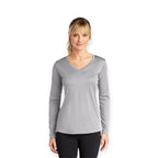 ASUREI Ladies Active V-Neck Long Sleeve Tee