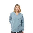 ASUREI Ladies Lightweight Wash Hooded Sweatshirt