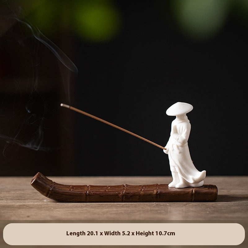 Fisherman on Bamboo Raft Incense Diffuser | 6 Designs