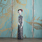 Oriental Lady in Cheongsam Display Figurine