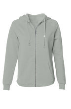 ASUREI Ladies Lightweight Wash Zip Hoodie