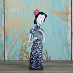 Oriental Lady in Cheongsam Display Figurine