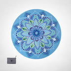 Ultra Thin Foldable Round Meditation Mat | 6 Designs