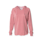 ASUREI Ladies Lightweight Wash Hooded Sweatshirt