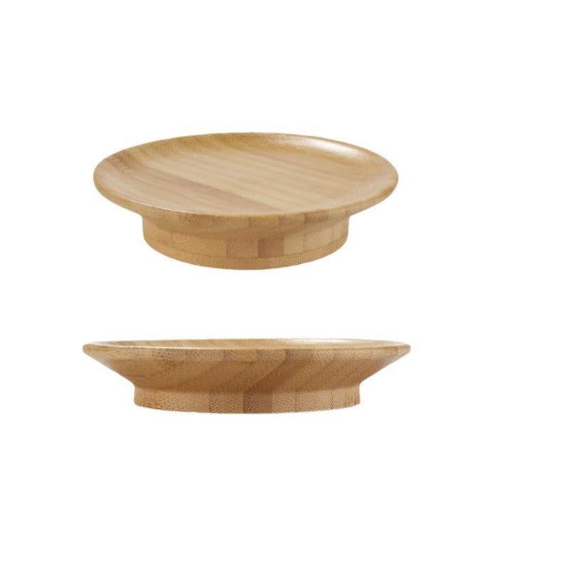 Dual-Use Bamboo Coaster and Wine Glass Lid