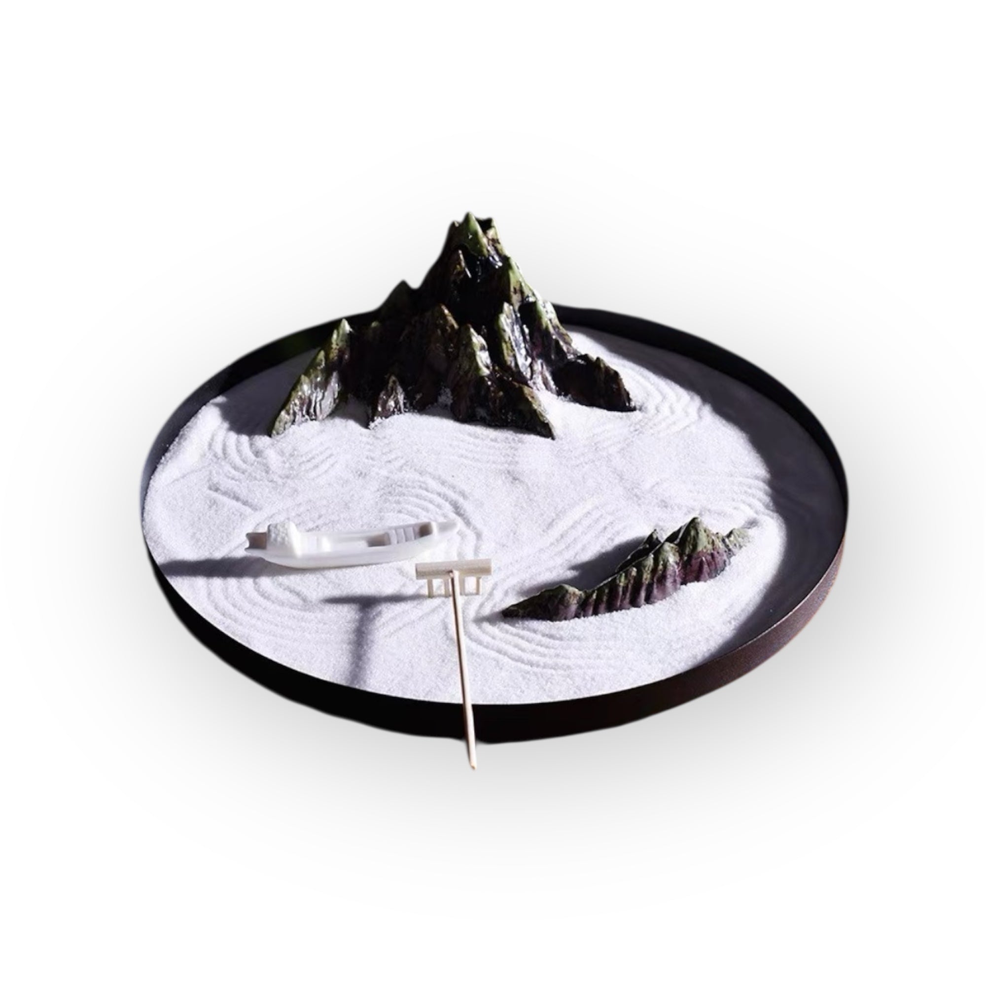 Oriental Mountain Landscape Sand Display Tray