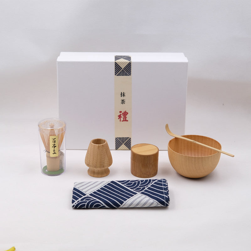 Organic Bamboo 5-Piece Matcha Making Tea Set