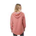 ASUREI Ladies Lightweight Wash Hooded Sweatshirt