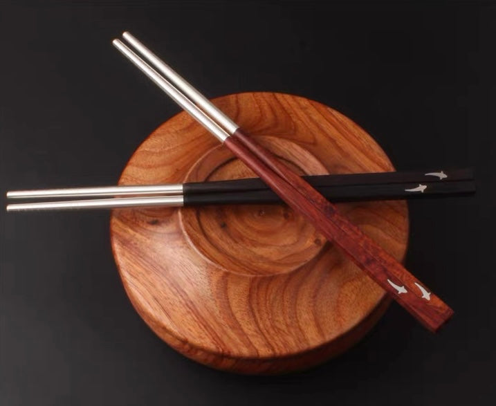 Pure Silver Chopsticks Gift Set | 16 Styles