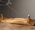 Man on Log Backflow Incense Diffuser