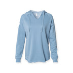 ASUREI Ladies Lightweight Wash Hooded Sweatshirt
