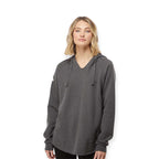 ASUREI Ladies Lightweight Wash Hooded Sweatshirt